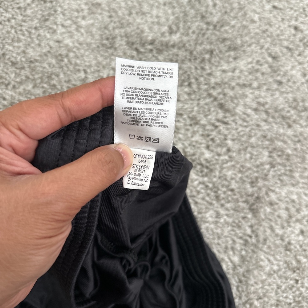 Soffe Black Athletic Running Shorts with Inner Liner - Picture 8 of 8